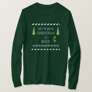 T-shirt Tout que je veux pour Noël est pièce en t de Caj