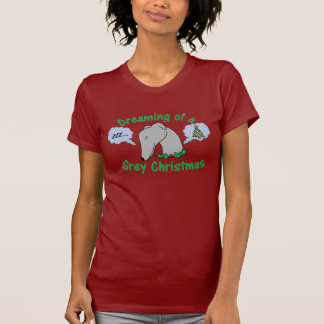 T-shirt Tout que je veux pour Noël est un lévrier !
