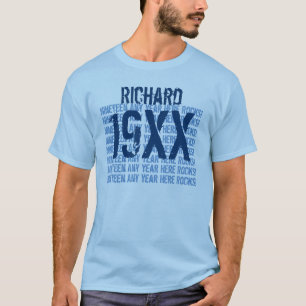 T-shirt Tout sentiment fait sur commande V9 de nom d'anné