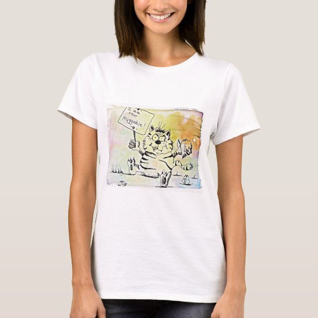 T-shirt Tout simplement trop câlin (Devant)