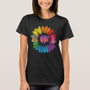 T-shirt Tout Sortir Bi Bisexual Motivational Citation Bi P