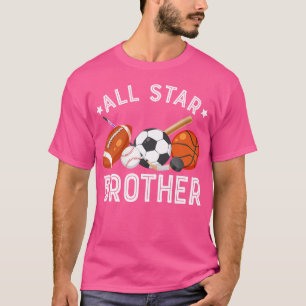 T-shirt Tout Star Brother Du Basketball De Garçon Annivers