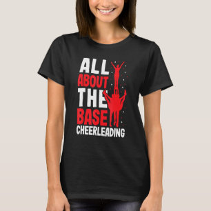 T-shirt Tout Sur Le Costume De Pom-pom girl De Base Cheer