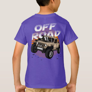 T-shirt Tout-terrain 4 X 4 Montagne Coucher de soleil
