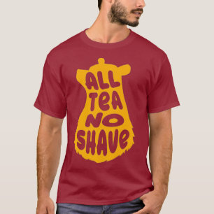 T-shirt Tout Thé No Shave Gay Bear Design Premium