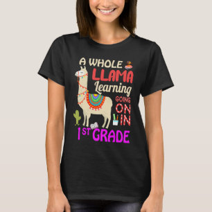 T-shirt Tout un apprentissage de lama en 1re année Rentrée