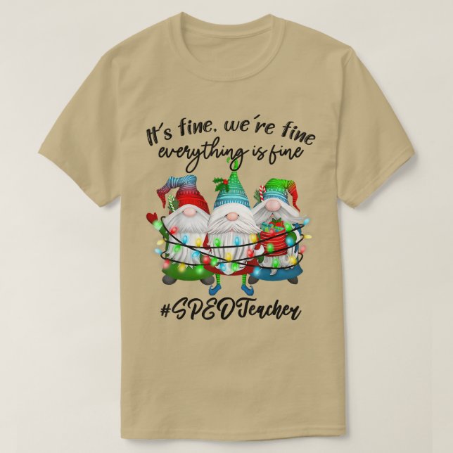T-shirt Tout va bien Enseignant SPEED  (Design devant)