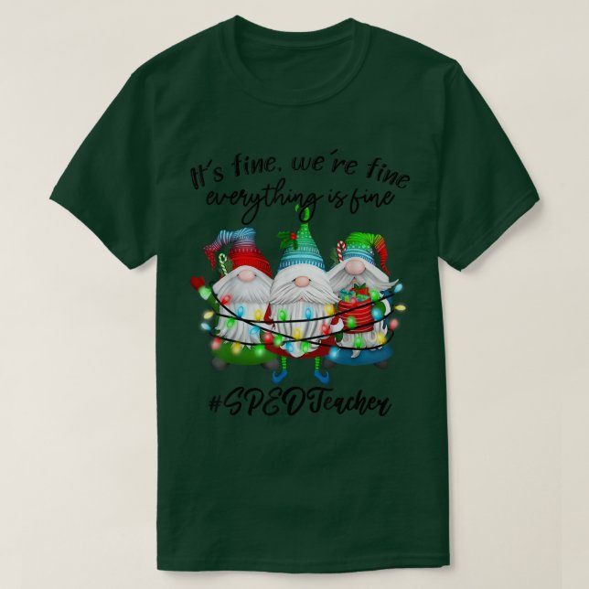 T-shirt Tout va bien Enseignant SPEED  (Design devant)