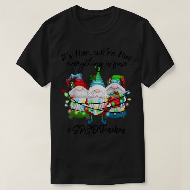 T-shirt Tout va bien Enseignant SPEED  (Design devant)