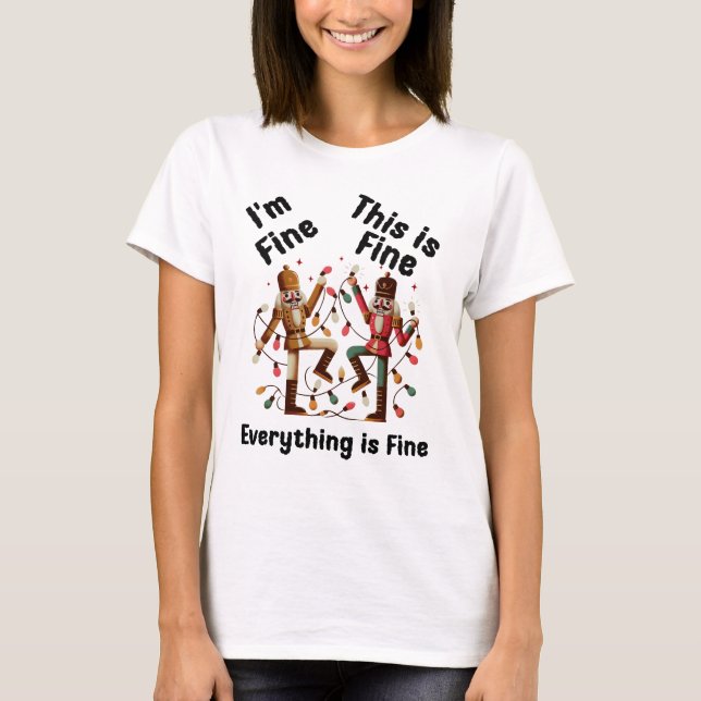 T-shirt Tout va bien, Noisette de Noël (Devant)
