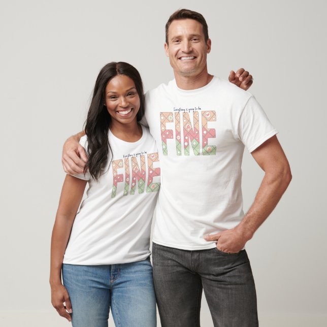 T-shirt Tout Va Bien Se Passer – Pastel Doux (Unisexe)