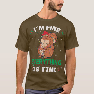 T-shirt Tout va bien, tout va bien Écureuil doux Christma