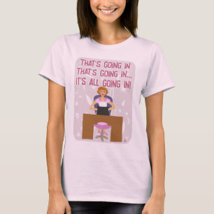 T-shirt Tout Va Dans Funny Kitschy Femme de ménage Auteur