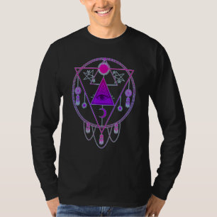 T-shirt Tout Voir Oeil Vaporwave Occulte Magie Mystique Oe