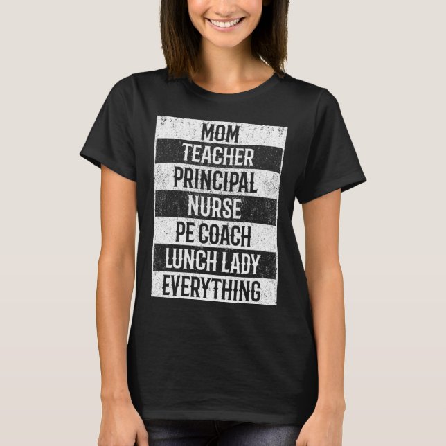 T-shirt Toute Appreciation Maman Professeur Infirmière (Devant)