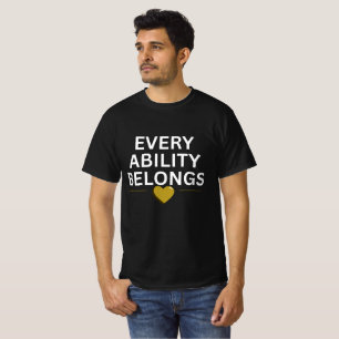 T-shirt Toute capacité appartient Cœur inclusif