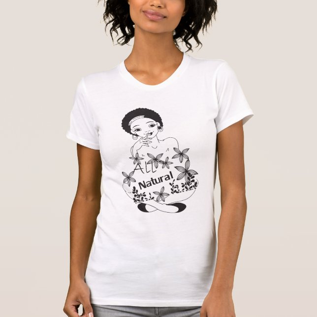 T-shirt Toute la fille naturelle (Devant)