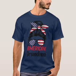T-shirt Toute la grand-mère américaine 4 juillet fille Mes