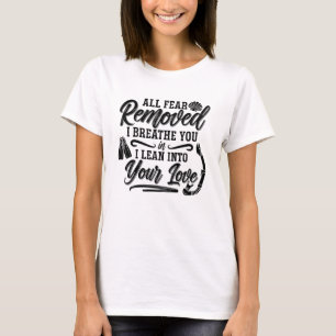 T-shirt Toute la peur enlevée Je Respire le Freediver Free