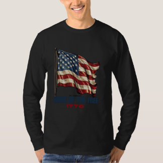 T-SHIRT TOUTE LA TERRE AMÉRICAINE DE LA LIBERTÉ 1776