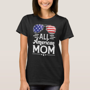T-shirt Toute maman américaine 4 juillet Drapeau mère patr