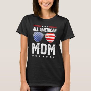 T-shirt Toute Maman Américaine Correspondant Famille Quatr