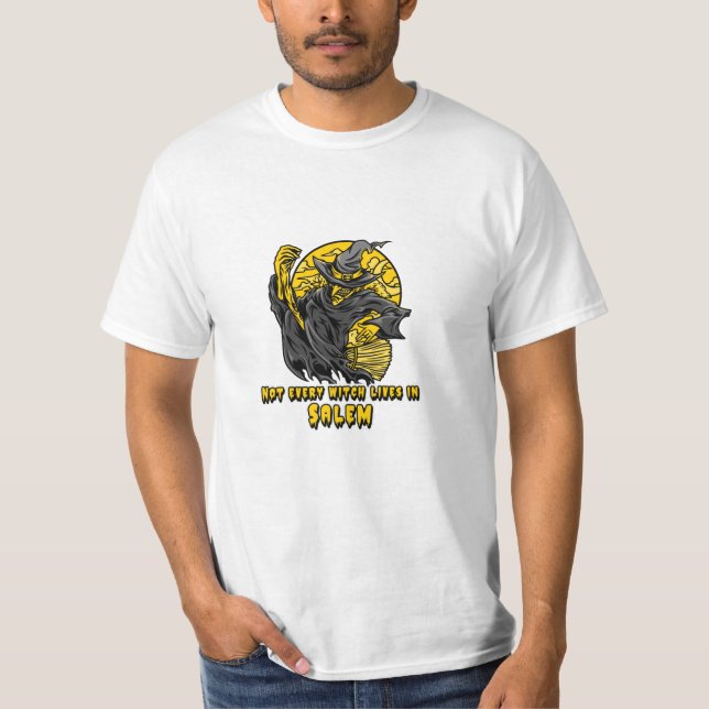 T-shirt Toute sorcière ne vit à SALEM (Devant)