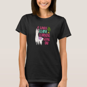 T-shirt Toute Une Llama Apprenant À Se Dérouler