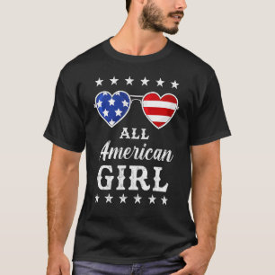 T-shirt Toutes Américaine 4 juillet Filles Enfants Ados So