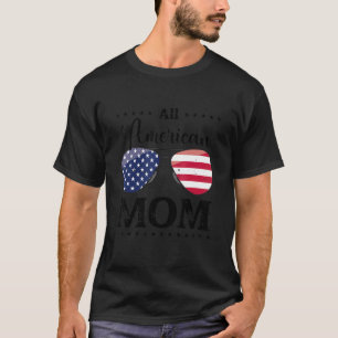T-shirt Toutes les Américaines Maman USA 4 juillet Famille