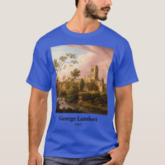 T-shirt Toutes les Art Relaxant Paysage Peinture Abbaye de