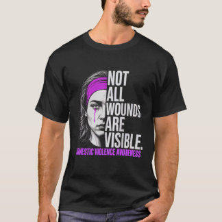 T-shirt Toutes les blessures ne sont pas visibles Femmes V