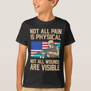 T-shirt Toutes Les Blessures Ne Sont Pas Visibles Ptsd Sen