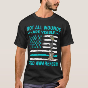 T-shirt Toutes les blessures ne sont pas visibles PTSD Sen