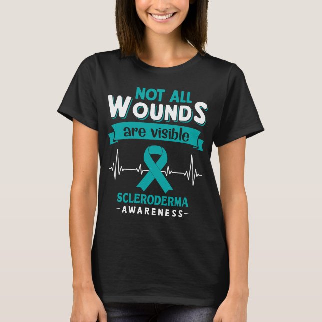 T-shirt Toutes Les Blessures Ne Sont Pas Visibles Sclerode (Devant)