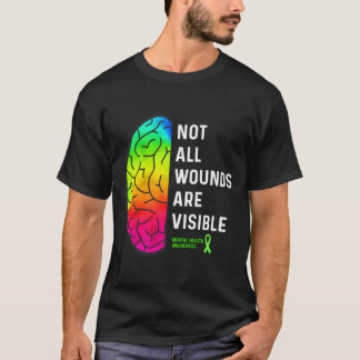 T-shirt Toutes les blessures ne sont pas visibles, sensibi