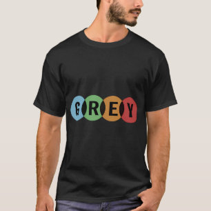 T-shirt Toutes-Les-Couleurs-Se-Mélangent-En-Gris