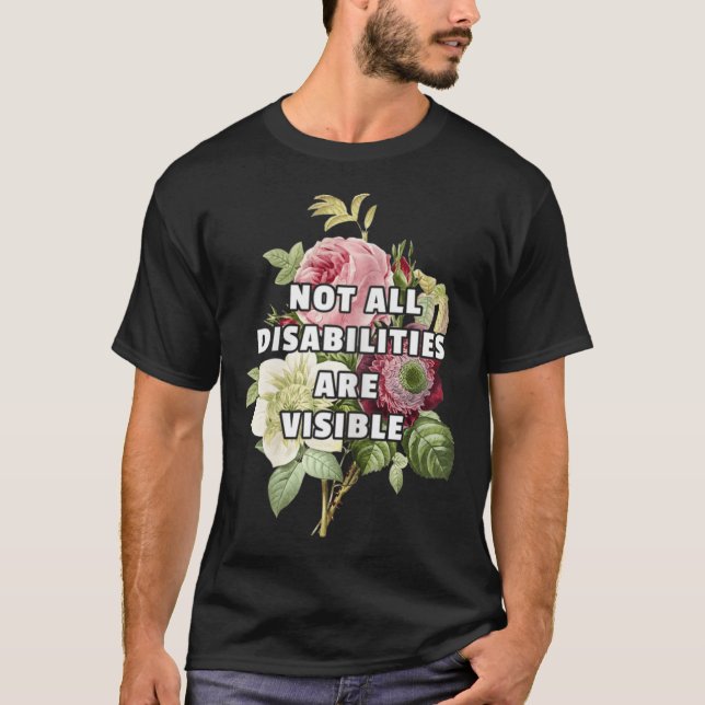 T-shirt Toutes les déficiences ne sont pas visibles Fibrom (Devant)
