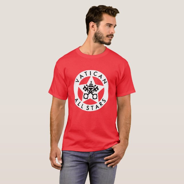T-shirt Toutes les étoiles du Vatican (Devant entier)