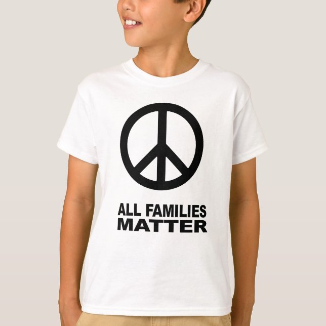 T-shirt Toutes les familles comptent (Devant)