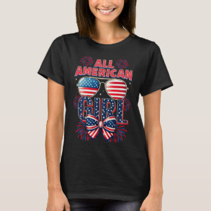 T-shirt Toutes les filles américaines 4 juillet Coquette B