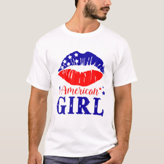 T-shirt Toutes les filles américaines 4 juillet famille co