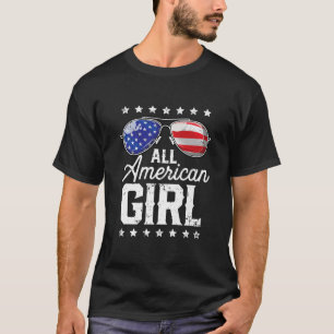 T-shirt Toutes les filles américaines 4 juillet famille co