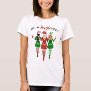T-shirt Toutes les filles Jingle soeurs Amis Noël