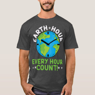 T-shirt Toutes les heures Compteur Horloge Protéger Sauvez