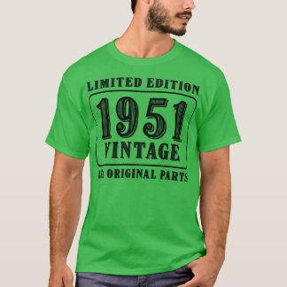 T-shirt Toutes les pièces d'origine vintage 1951 édition l