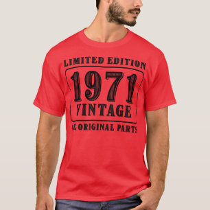 T-shirt Toutes les pièces d'origine vintage 1971 édition l