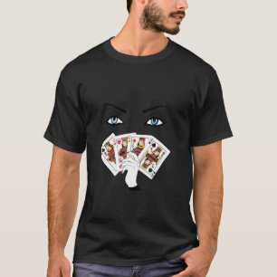 T-shirt Toutes les reines de casino jouant son blu joueur