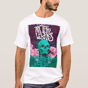 T-shirt Toutes les sorcières crâne violet conception ATW
