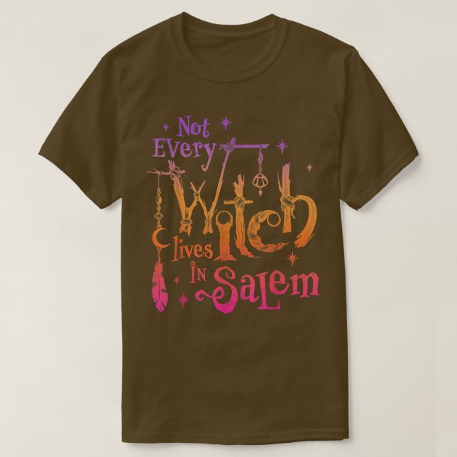 T-shirt Toutes les sorcières ne vivent pas dans les procès (Design devant)